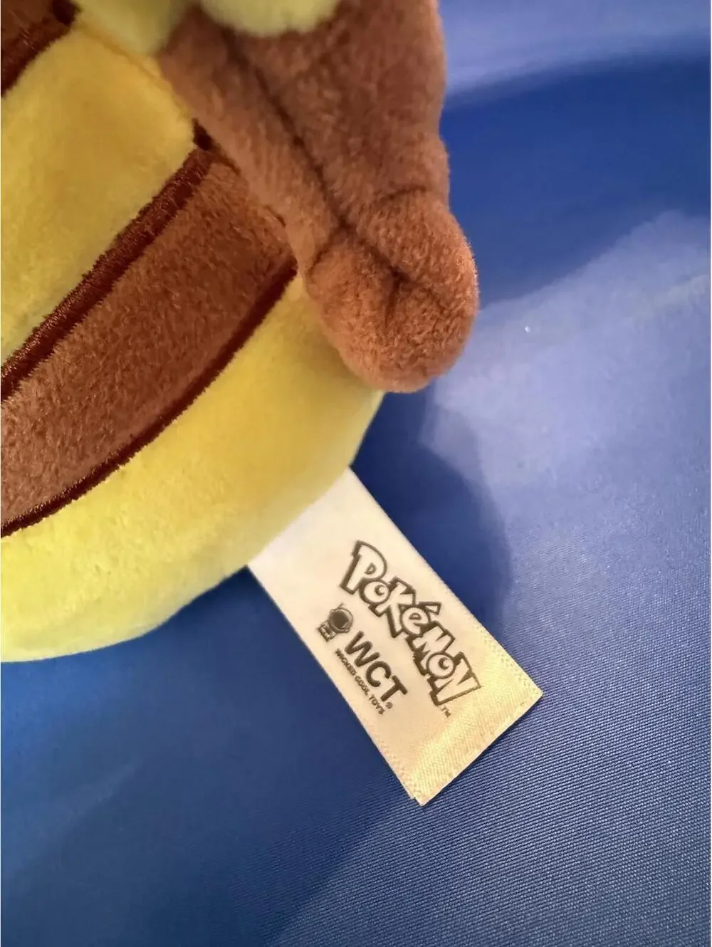 Pikachu Plush Happy Closed Eyes Pokemon Official WCT Wicked Cool Toys 10
